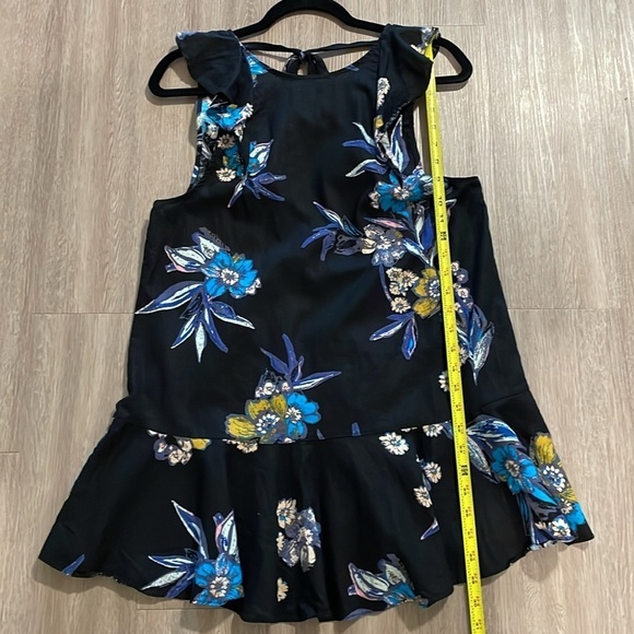 Free People Women Summer in Tutlum Tunic Small Black Coastal Longline Lagenlook - Picture 14 of 15